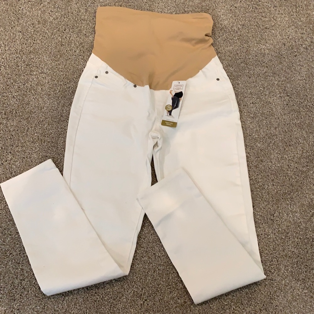 Levi’s white skinny maternity jeans